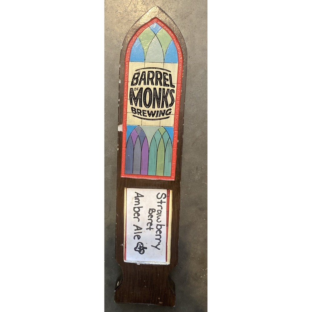 Beer Tap Handle Barrel of Monks Brewing Beer Tap Handle FREE SHIPPING